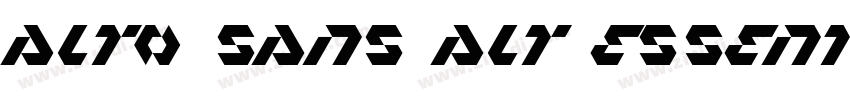 alto Sans Alt Essent字体转换